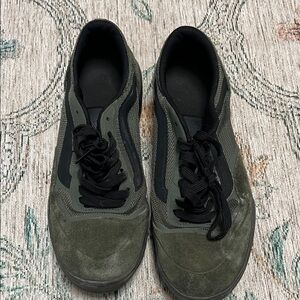 Vans Olive and Black Sneakers